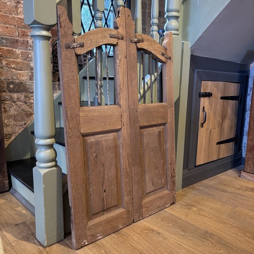 Pair vintage wooden gates - of,