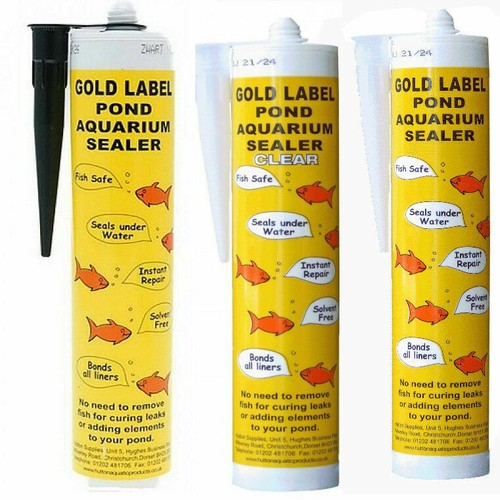 Gold label underwater pond - gold,