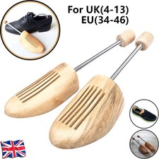 1 Pair of UK 4-13 Men Women Wooden Shoe Stretcher Trees Shoe Shaper Expander Set