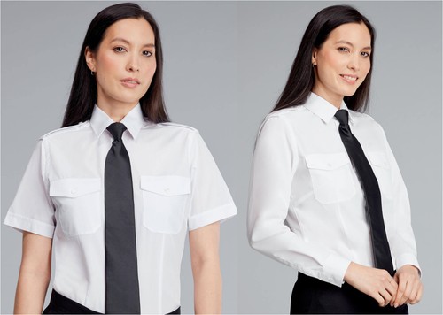 Ladies white pilot uniform - white,