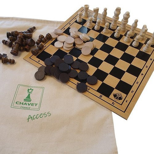 Chess and ladies set tray