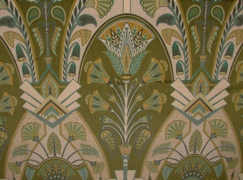 Art deco festival moss green - deco,