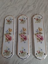 Ceramic door finger plates x 3