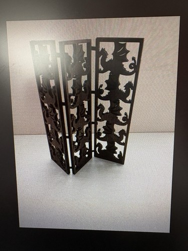 Handmade tudor dragon screen - tudor,