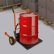 440lb Hydraulic Material Lift Winch Stacker Adjustable Pallet Truck Dolly 6-40cm