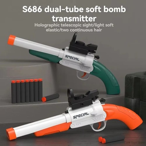 Soft bullet toy gun double - soft,
