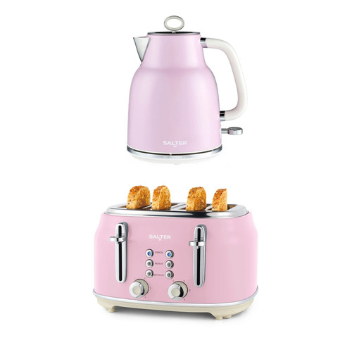 Salter retro pink kettle - salter,