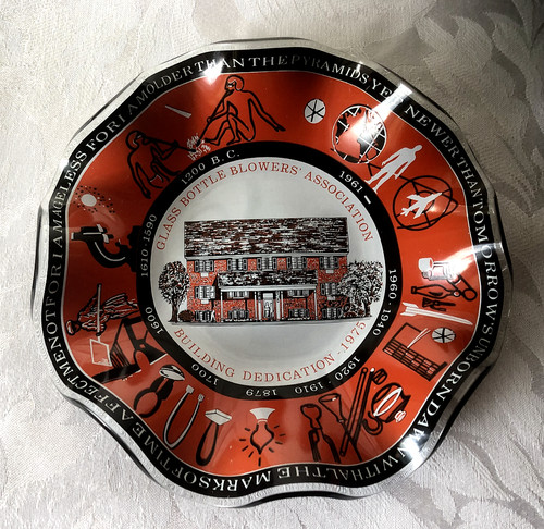Vintage glass dish - vintage,