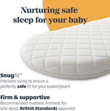 Baby Pram Basket Mattress For Mamas and Papas Trendy Tidy & Moses basket 4CM