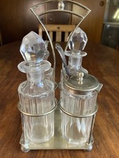 Vintage ~ SILVER Plate & GLASS