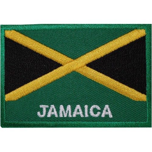 Jamaica flag embroidered iron - jamaica,