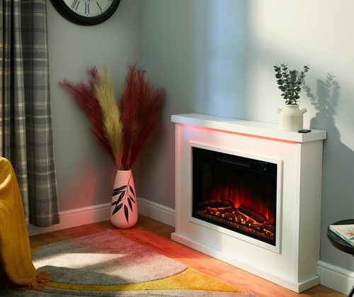 Electric fireplace with - electric,