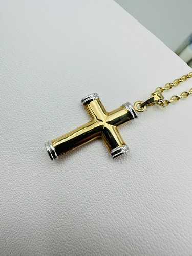 9ct yellow gold - 9ct, cross
