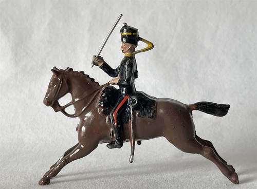 Vintage lead britains hussar - lead,
