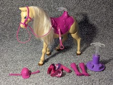Mattel Barbie 2011 Dream Horse Walking Walk Electronic Pony And Accessories 