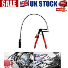 Flexible Long Reach Locking Hose Clamp Removal Pliers Ratchet Tool Clip Band New