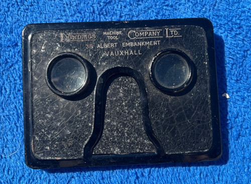 Antique metal stereo print - metal,