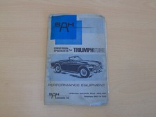 SAH Triumph Tune Conversion Accessories 1968 TR2 TR3 TR4 TR4a Catalogue