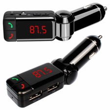 UK Car Wireless Bluetooth FM Transmitter MP3 Player USB Car Fast Charger Adapter