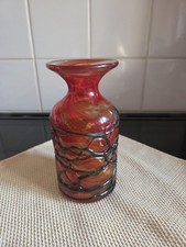 Mdina Art Glass Orange Blue