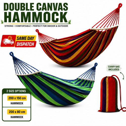 Double garden hammock camping - double,