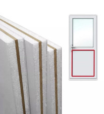 White uPVC Door Replacement Panels cut to size 24mm or 28mm thick reinforced