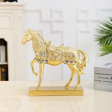 Golden Horse Statue Resin