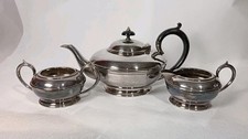 Vintage Civic EPBN Silver Plated Tea Pot, Sugar Bowl And Creamer Set