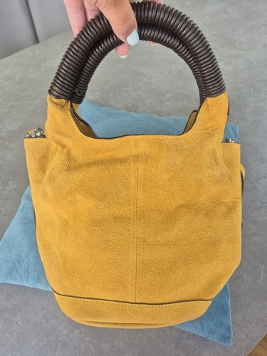 Zara suede bucket bag - zara, genuine