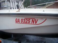 BOSTON WHALER font custom boat