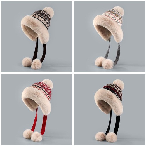 Knitted winter balaclava hat - balaclava,
