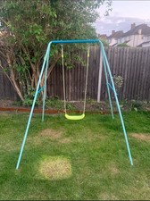 Kids Metal Garden Swing Set