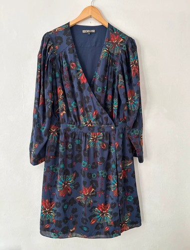 Biba floral wrap dress size - dress,
