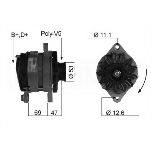 Alternator eb066q - alternator,