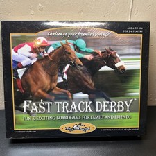 Fast Track Derby Horseracing Board Game Family Game Night Wilds Artistics 2007