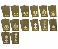 Pair Official REME Rank Slides