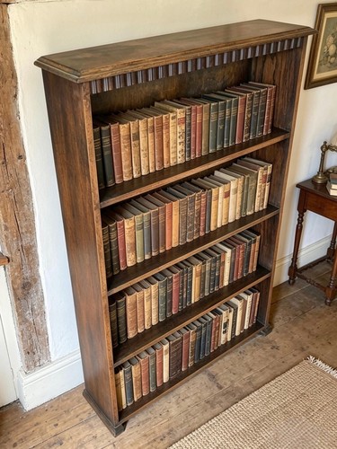 Handsome vintage oak bookcase - handsome,