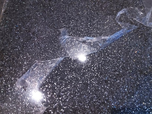 Black glitter high gloss - glitter,