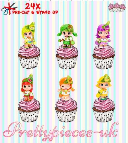 24x pinypon fruits stand - pinypon,