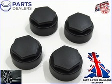 LOCKING WHEEL NUT COVERS SET FOR VAUXHALL CORSA ASTRA ZAFIRA MOKKA CAPS BLACK