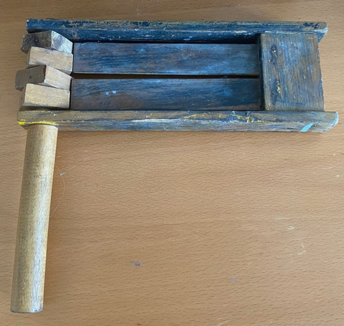 Vintage wooden football rattle - vintage,