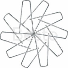 Galvanised Metal U Shaped Turf Pin Ground Staple’s Garden Tent Securing Pegs