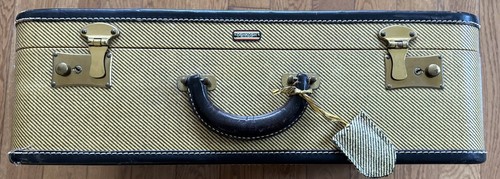 Vintage oshkosh tweed - vintage, suitcase