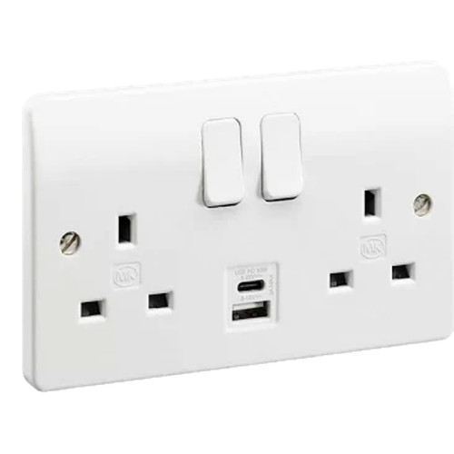 Type 326 usb socket 13a - type,