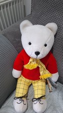 Rupert Bear soft toy.