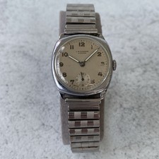 Vintage J.W Benson Sub Seconds Arabic Dial Manual Wind Watch - Runs Fast