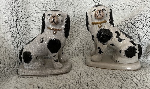 Pair antique staffordshire - of,