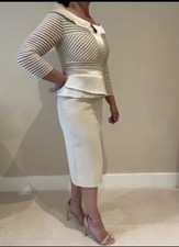 Veni Infantino Ronald Joyce Mother Of The Bride Dress Beige Neutral Size 8