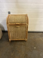 FAB CANE BAMBOO STORAGE UNIT CUPBOARD CONSERVATORY TIKI BOHO LIFT UP