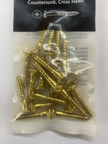 20x solid brass - brass, pozi